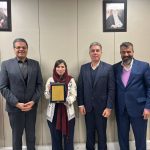 تقدیر هیئت‌مدیره انجمن پلیمر از مهندس ساناز محمدی